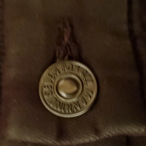 7 For All Mankind Waxed Distressed Women's Skinny Brown Pants - Size 27 - Picture 7 of 13